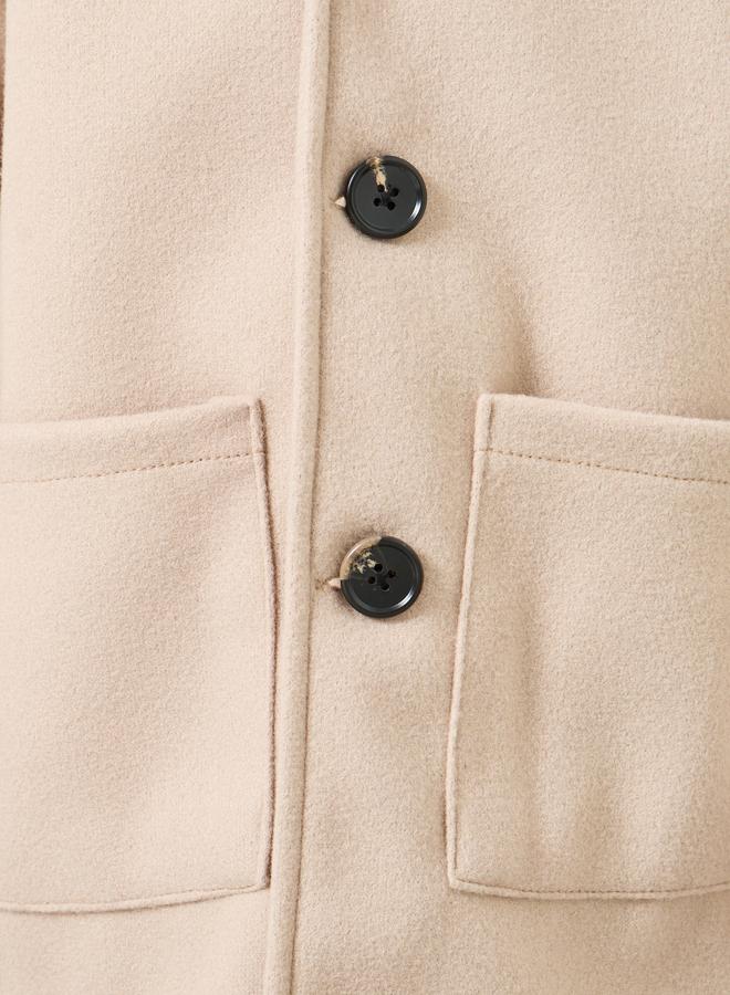 Styli Girls Hooded Coat with Buttons - Image 2